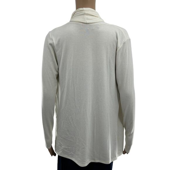 Alice + Olivia Air Cream Wrap Around Drapey Infinity Cardigan Sweater - Picture 7 of 13